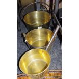 Brass jam pans and pans