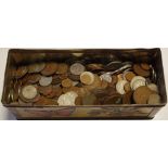 Coins - mixed 19th century and later examples including English,