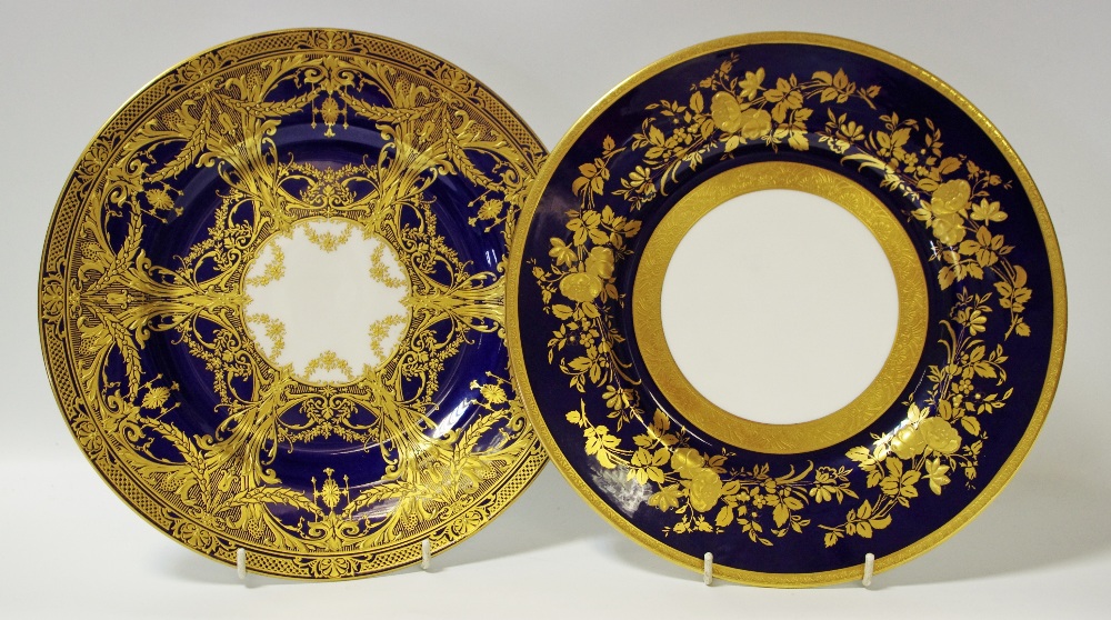 A decorative Royal Worcester fine bone china plate;