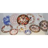 Royal Crown Derby - Peony pattern cabinet plate; 2451 pattern; A.