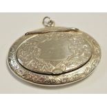 A silver Adie & Lovekin oval snuff box,