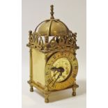 A Smiths & Day brass carriage clock