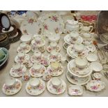 A Royal Crown Derby Posies pattern tea and coffee setting comprising of coffee pot, cream jug,