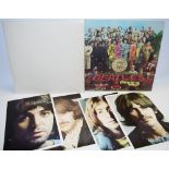 The Beatles White Album Vinyl LP record, PCS 7067 1968, with four photo inserts; Sgt.