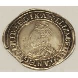An Elizabeth I sixpence 1582 Rose mint