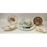 A Royal Crown Derby 1128 pin tray; Derby Posies pattern trinkets;