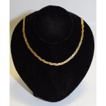 A 9ct gold chain (5g)