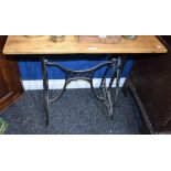 An Art Nouveau sewing/work table, by Bradbury,