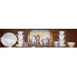 A Royal Standard tea set for six;