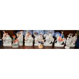 A collection of ten late Victorian Staffordshire figures