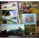Railway Ephemera - railway related items with cigarette cards, covers, tickets, books,