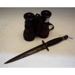 A post World War II Fairbairn Sykes fighting knife, J Nowill & Sons, ridged hilt, Asterix D marks,