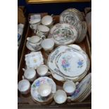 Ceramics - a Royal Albert Friendship Sweet Pea tea service; Shelley trinket dishes;