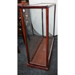 A large taxidermy/display cabinet, 100cm high, 105cm wide,