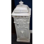 A contemporary painted table top 'post box',