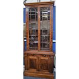 A 19th century mahogany library bookcase,