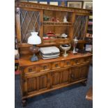 An Old Charm style oak dresser,