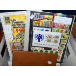 Stamps - box of neatly packaged and catalogued items that are ideal for re-sale with a catalogue