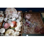 Ceramics and Glass - an Edwardian tea set; Royal Stuart tea set; Royal Doulton figure; Murano dish;