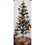 A vintage Woolworth's Christmas tree,