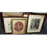 Pictures and Prints - 19th century engravings, cavaliers,