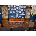 A composed four piece dining suite comprising table,