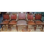 A set of five early 20th century drawing room chairs,