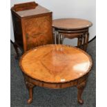 A Queen Anne style low occasional table;