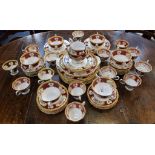 Ceramics - a Royal Albert Lady Hamilton dinner and tea service including cups and saucers,