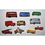 Matchbox Lesney Toys 1-75s - No 6 Quarry Truck, orange/red body, grey tipper,