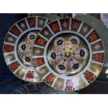 A pair of Royal Crown Derby 1128 pattern dinner plates, 27cm,