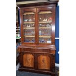 A Victorian mahogany library bookcase,