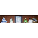 A Coalport figure, Maureen; others, Helen; etc,