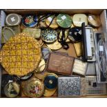 Ladies Accessories - Stratons and other compacts, evening bag, cigarette cases, costume jewellery,