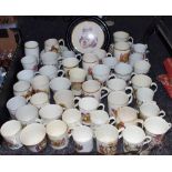 Ceramics - Local interest commemorative beakers, cups, saucers, teapot stand ,