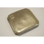 A silver cigarette case, Birmingham 1930,