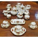 A Royal Albert Old Country Roses pattern tea and coffee service