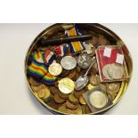 WWI medals awarded to M-350136 PTE. E. DALTON A.S.C;Victorian; coinage; a SUMMIT S.