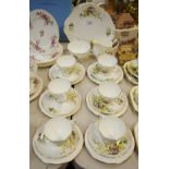 A Duchess Spring pattern tea service,
