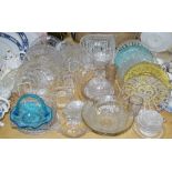 Commemorative glass including plates, trinket dishes, bowls,