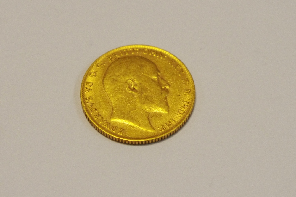 An Edward VII sovereign dated 1906