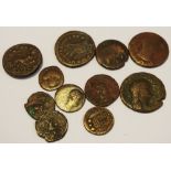 Roman Coins - eleven examples including Constantine I the Great,