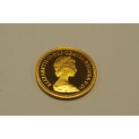 A proof Elizabeth II sovereign dated 1979 in capsule,