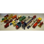 Corgi 1137 Ford "Express Service" Articulated Truck and Trailer - blue, red, silver, chrome,