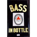Bass in a Bottle - an original early 20th Century advertising sign,
