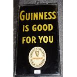 'Guinness is Good for You' - an original early 20th Century advertising sign,