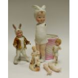 A Gerruber Heubach all bisque bunny boy,