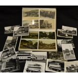 Railway Postcards - Edwardian and later including On The Way to Devil's Bridge; Luddington May Day;