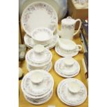 A Wedgwood Angela dinner and coffee service for six, coffee pot, sauce boat,