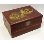 A Japanese lacquered writing writing box,